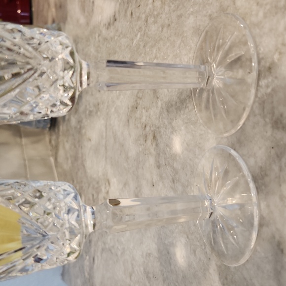 Pair - Cristal D'Arques Durand "MASQUERADE" Crystal Champagne Glasses 7 7/8" EUC - Picture 5 of 5
